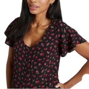 Floral maternity jumpsuit